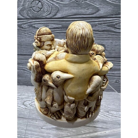 Harmony Kingdom Antarctic Antics Penguins 1994 Trinket Box Figurine Made in UK - Picture 2 of 9